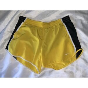 Nike Tempo Running Shorts‎ Yellow Women's Livestrong Lined Shorts Size Medium